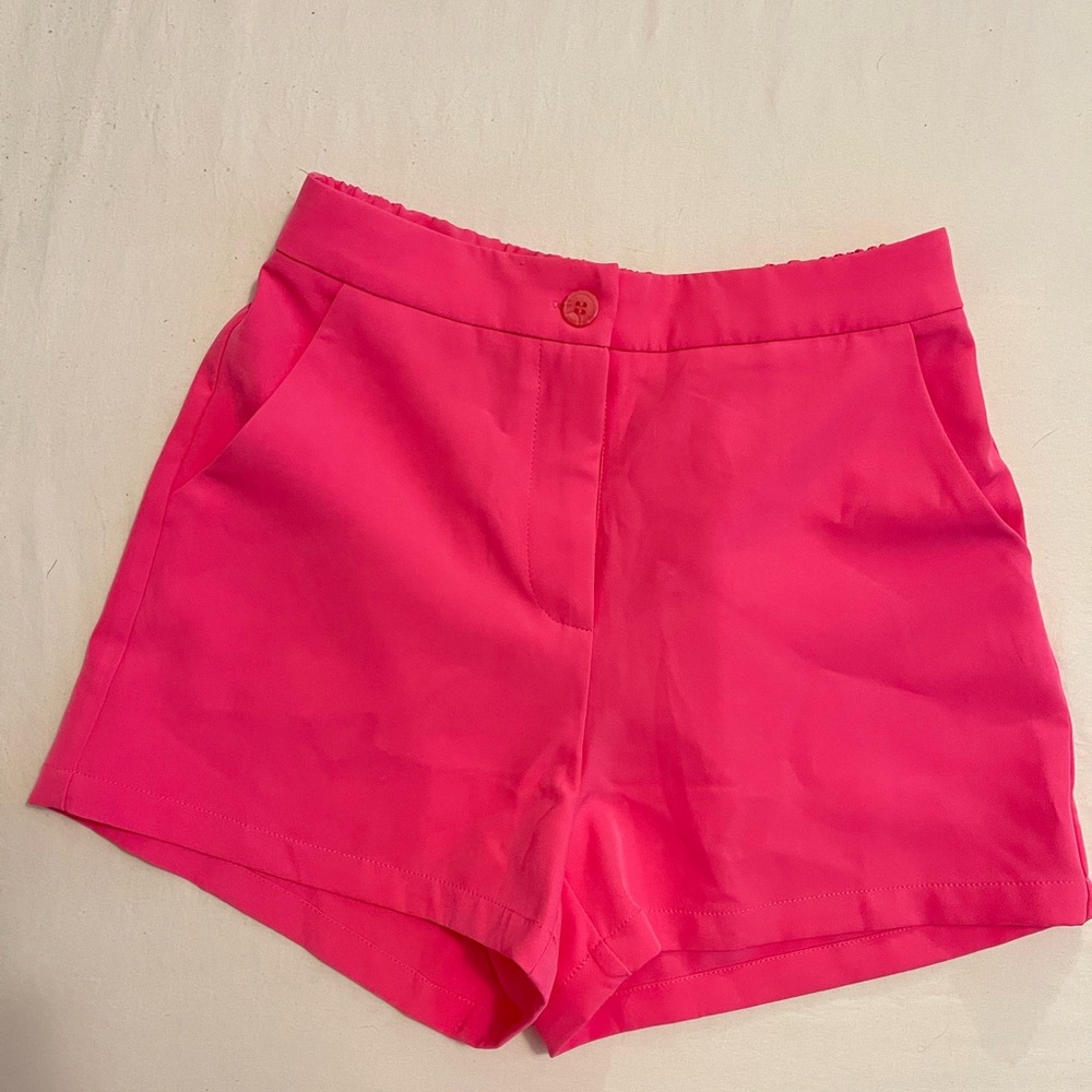 Hot Pink Trouser Shorts